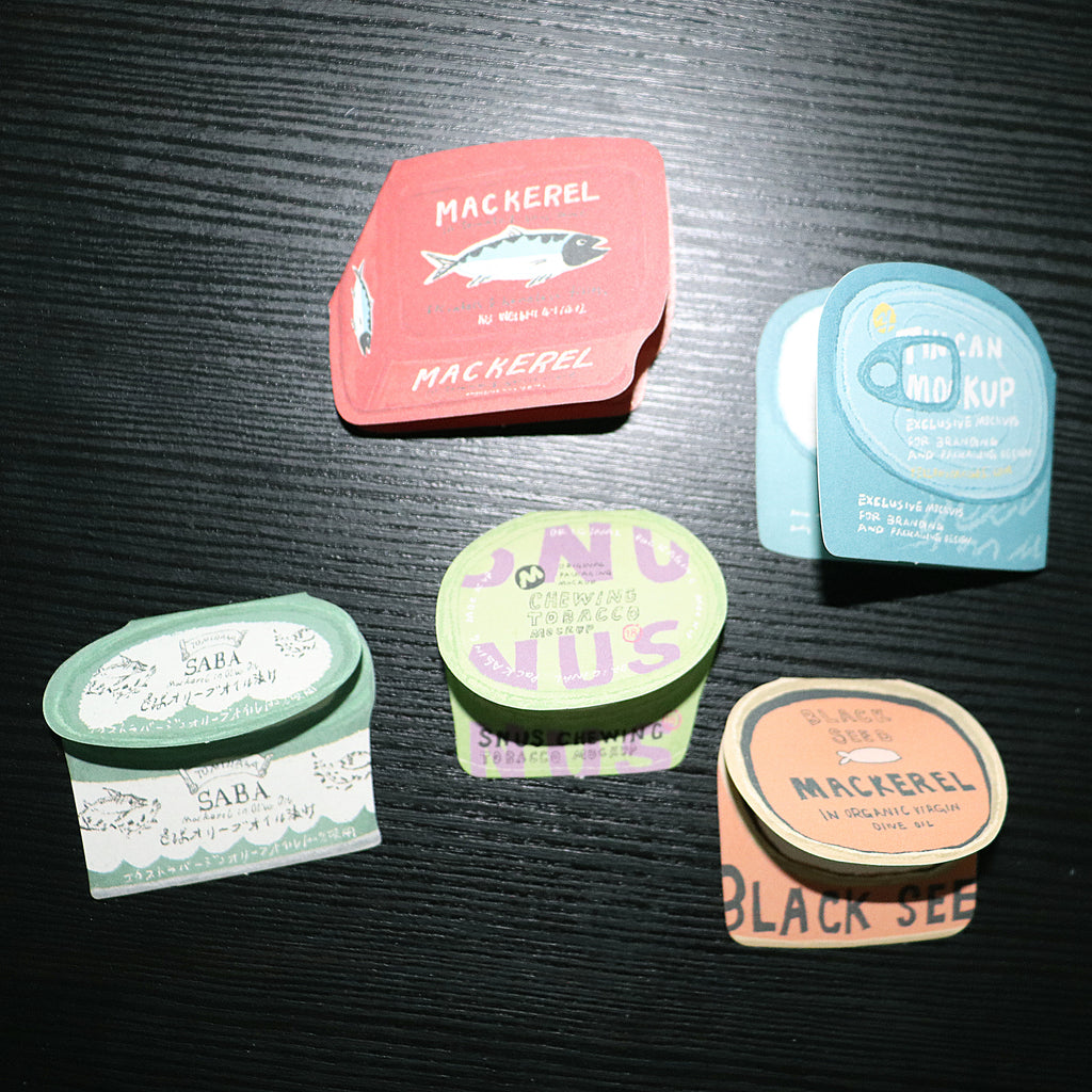 【Playful Stationery】– Die-Cut Memo Notes – Fold-Up Can
