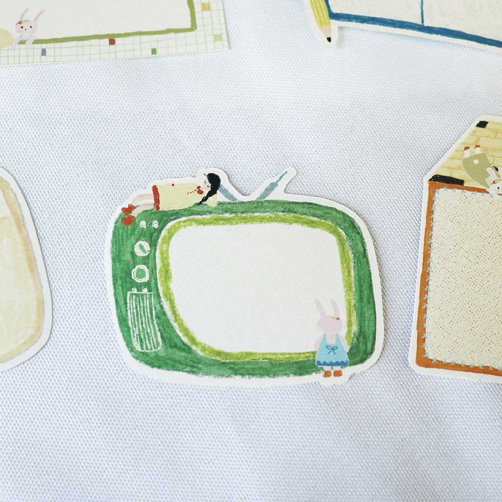 【Wanle Studio】Die-Cut Memo Notes – Bunny & Me