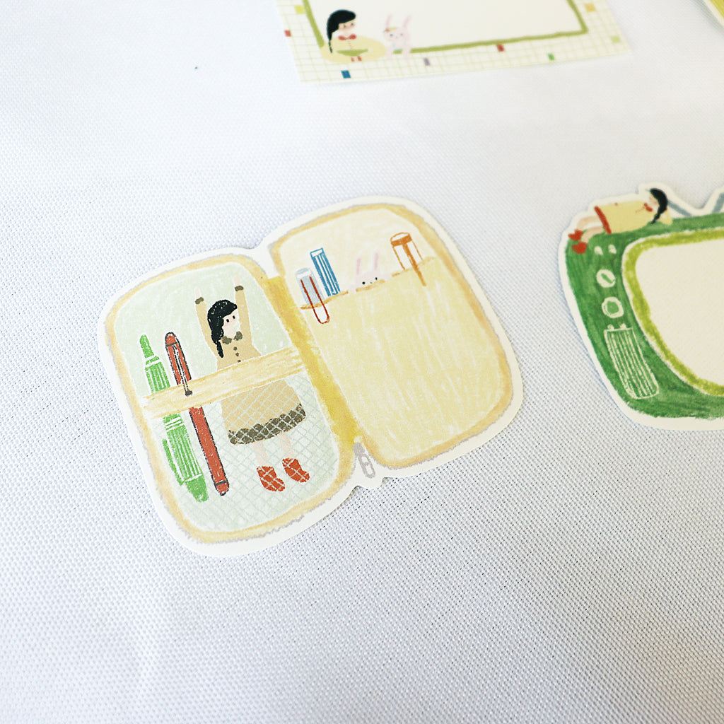 【Wanle Studio】Die-Cut Memo Notes – Bunny & Me