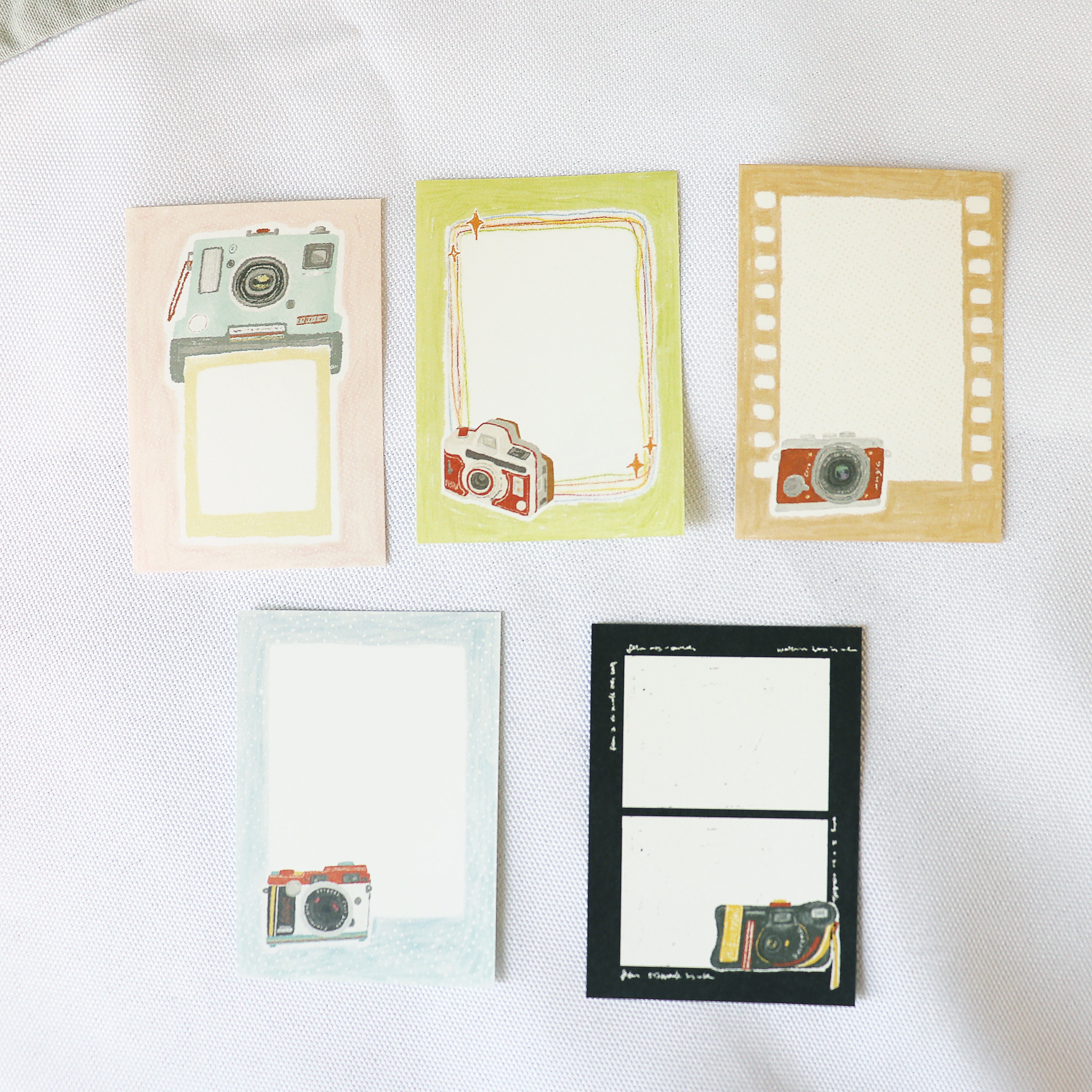 【Playful Stationery】 – Memo Notes – Little Camera Frame