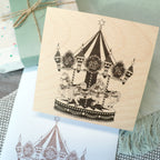 Arte Co. Wood Stamp - Merry-Go-Round