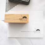 Arte Co. Wood Stamp - Yarn Telephone