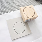 Arte Co. Wood Stamp - Speech Bubble
