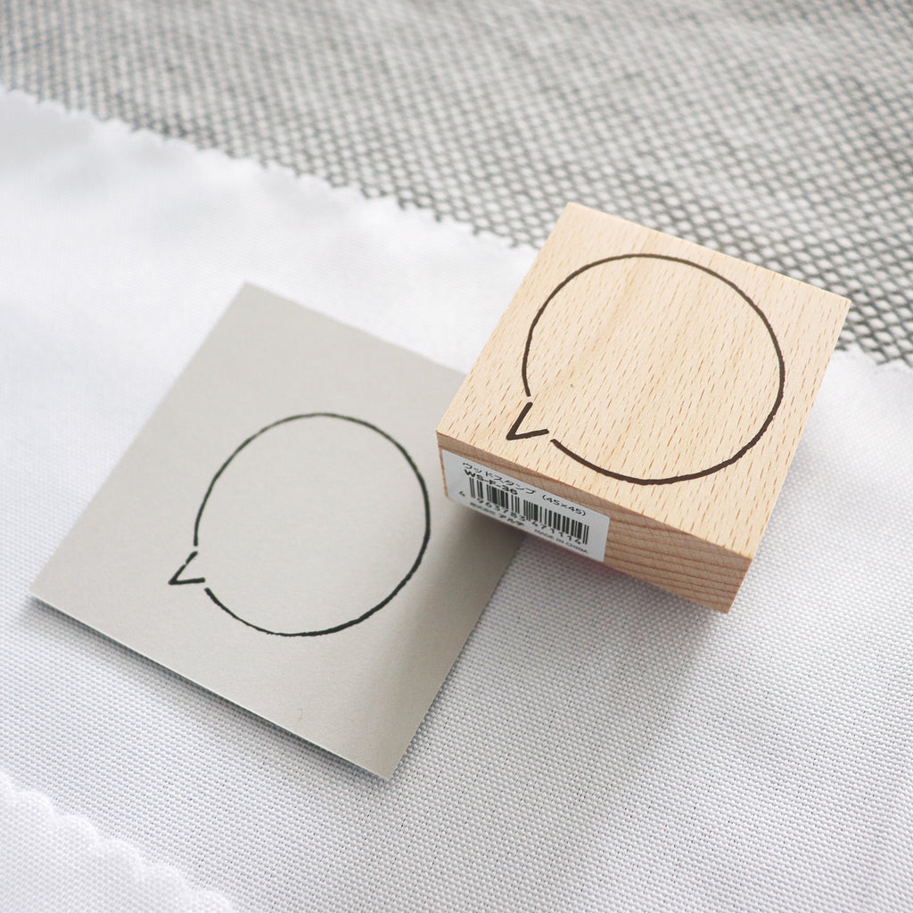 Arte Co. Wood Stamp - Speech Bubble