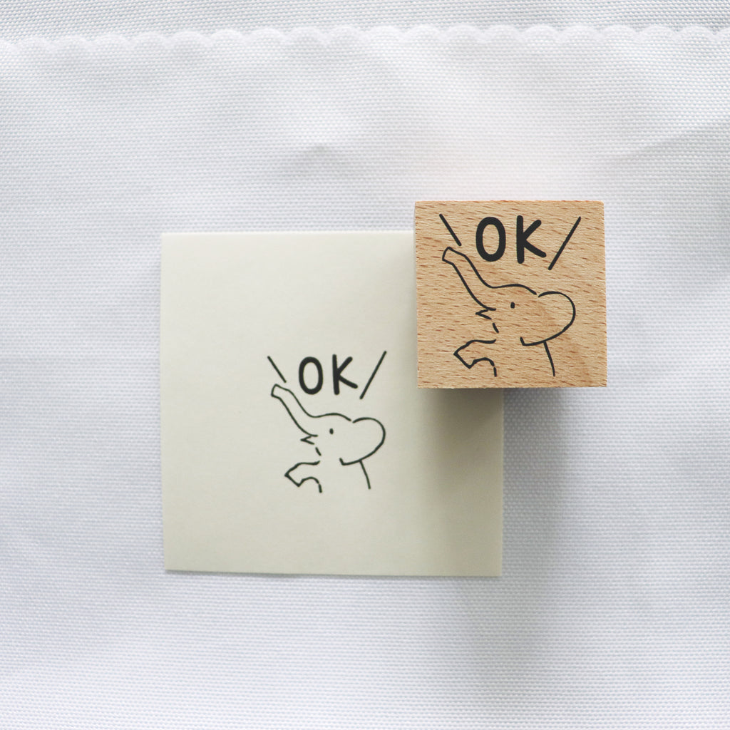 Arte Co. Wood Stamp - Elephant OK