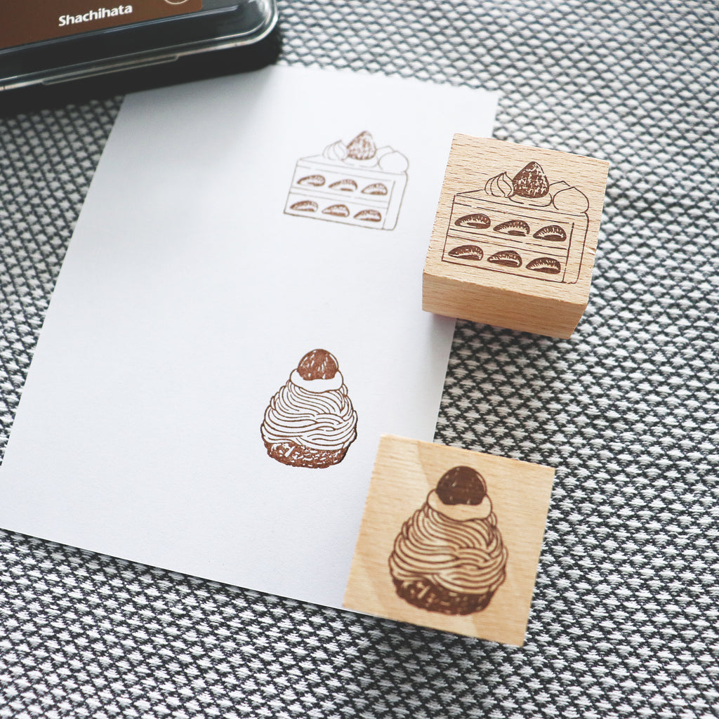 Arte Co. Wood Stamp - Shortcake & Mont Blanc