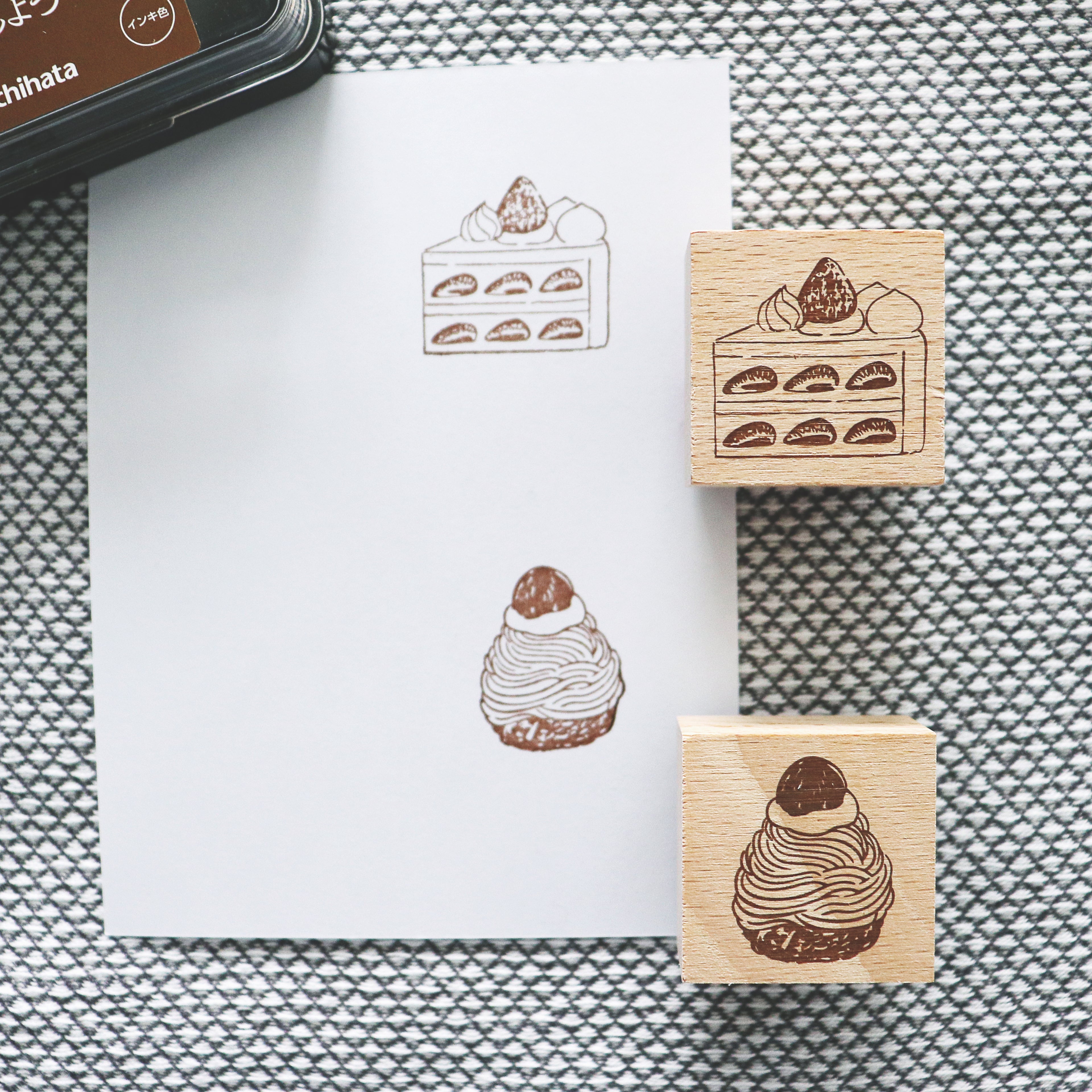Arte Co. Wood Stamp - Shortcake & Mont Blanc