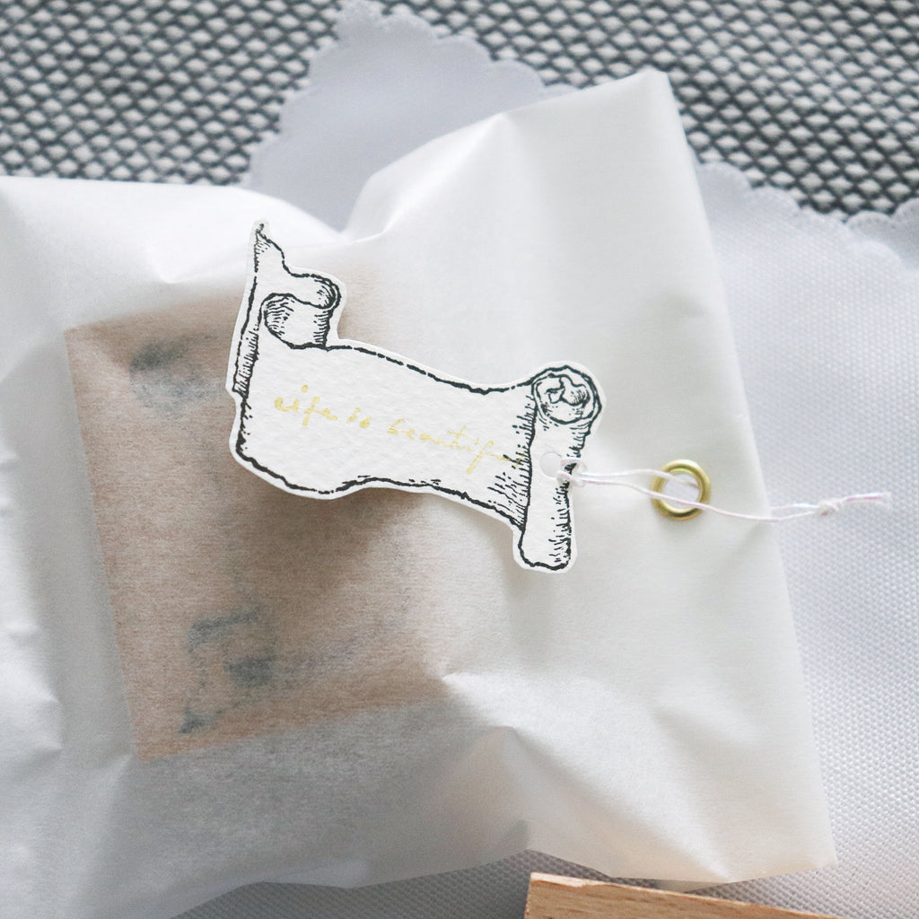 Arte Co. Wood Stamp - Antique Paper