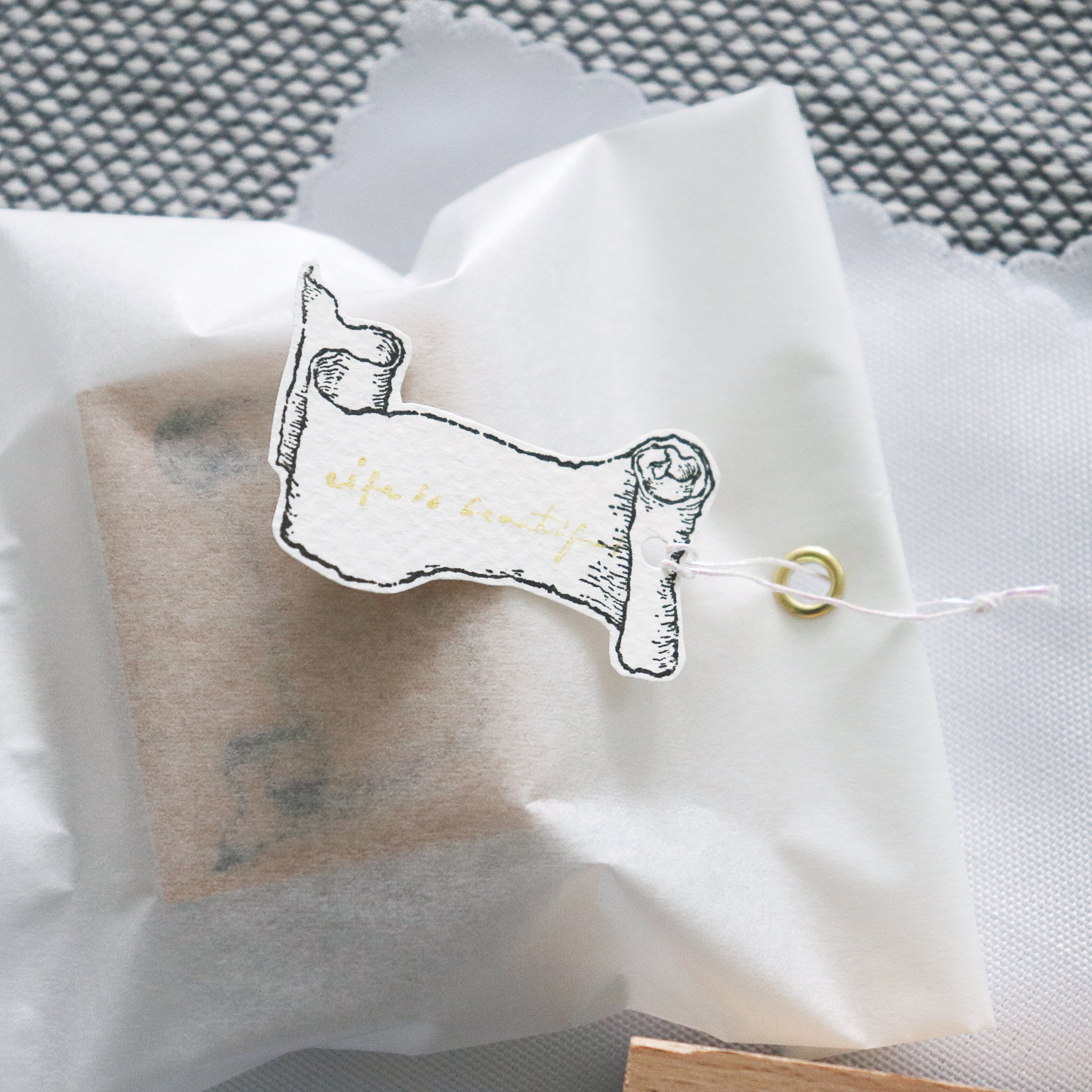 Arte Co. Wood Stamp - Antique Paper