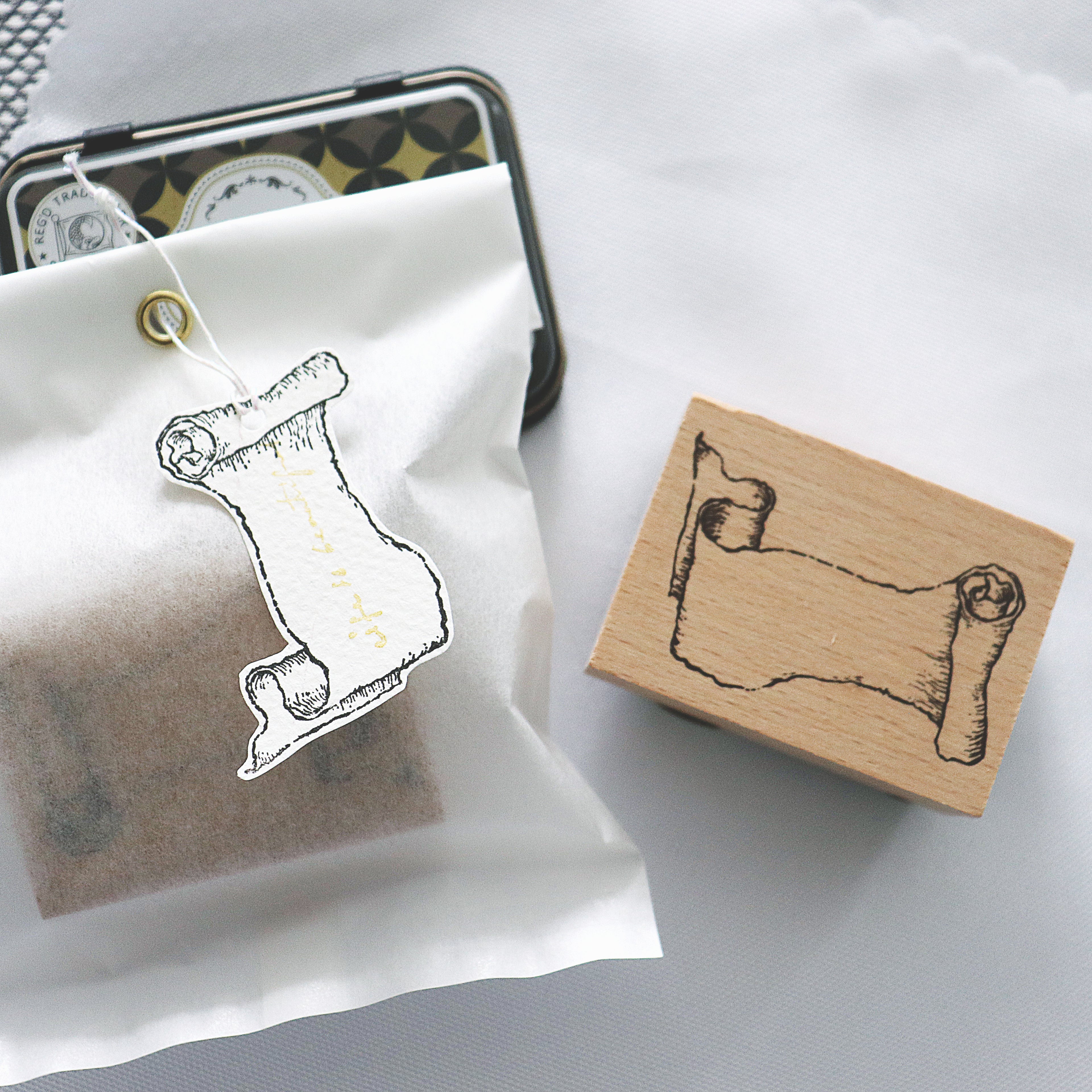 Arte Co. Wood Stamp - Antique Paper