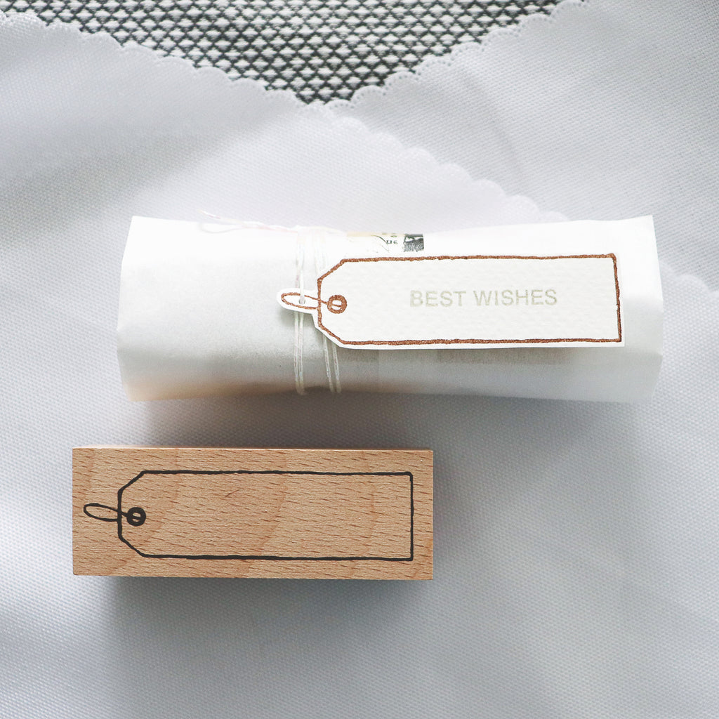 Arte Co. Wood Stamp - Gift Tag