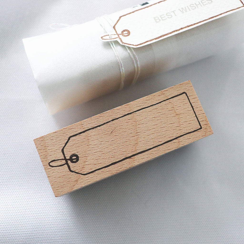 Arte Co. Wood Stamp - Gift Tag