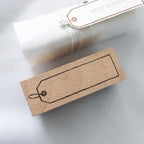 Arte Co. Wood Stamp - Gift Tag