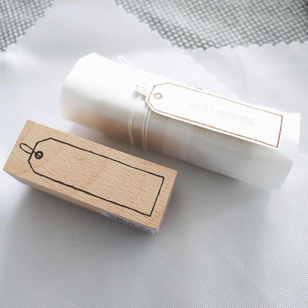 Arte Co. Wood Stamp - Gift Tag