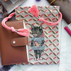 【Nathalie Lethe】Drawstring Bag - Black Cat