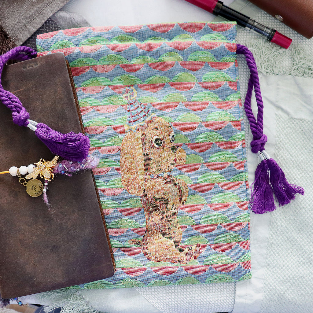 【Nathalie Lethe】Drawstring Bag - Dog