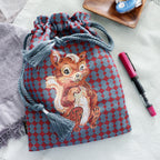 【Nathalie Lethe】Drawstring Bag - Squirrel