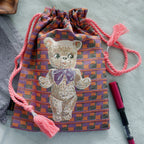 【Nathalie Lethe】Drawstring Bag - Bear