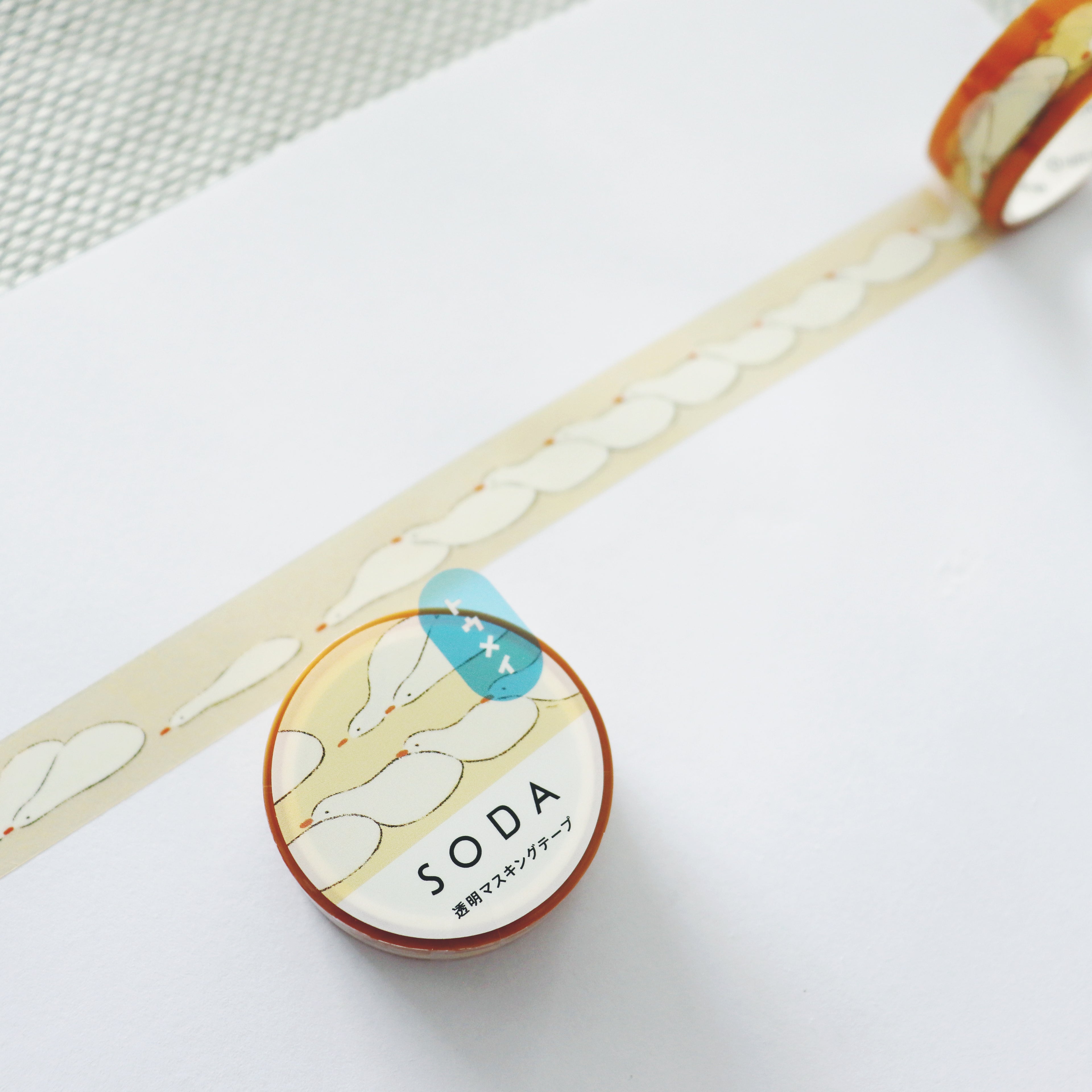 【Kingjim】SODA Clear Decorative Tape - Hinata Bokko (15mm × 3m)