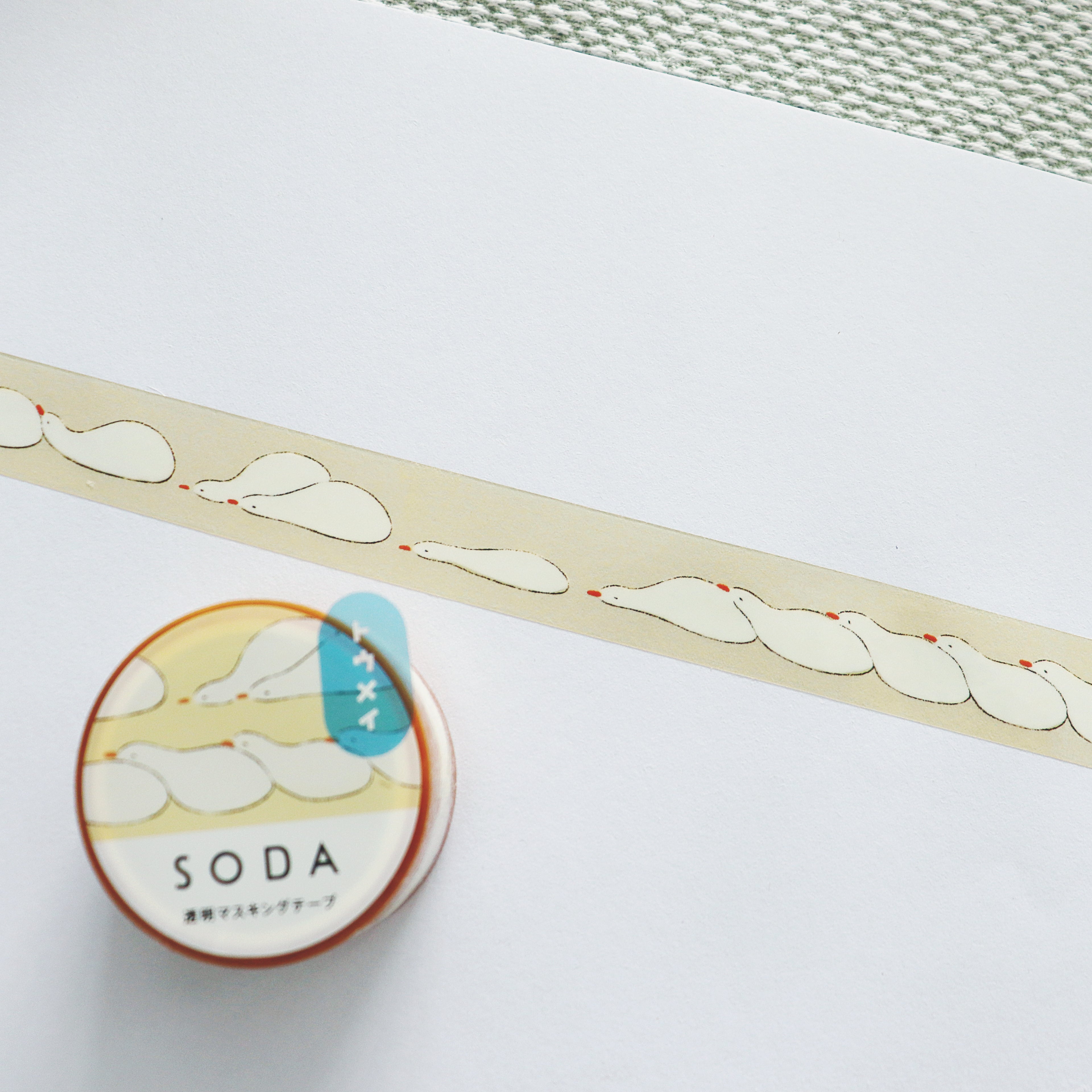 【Kingjim】SODA Clear Decorative Tape - Hinata Bokko (15mm × 3m)