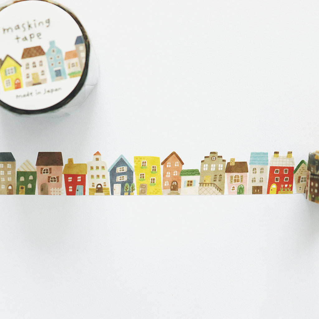【Mind Wave】Die-Cut Masking Tape - Town