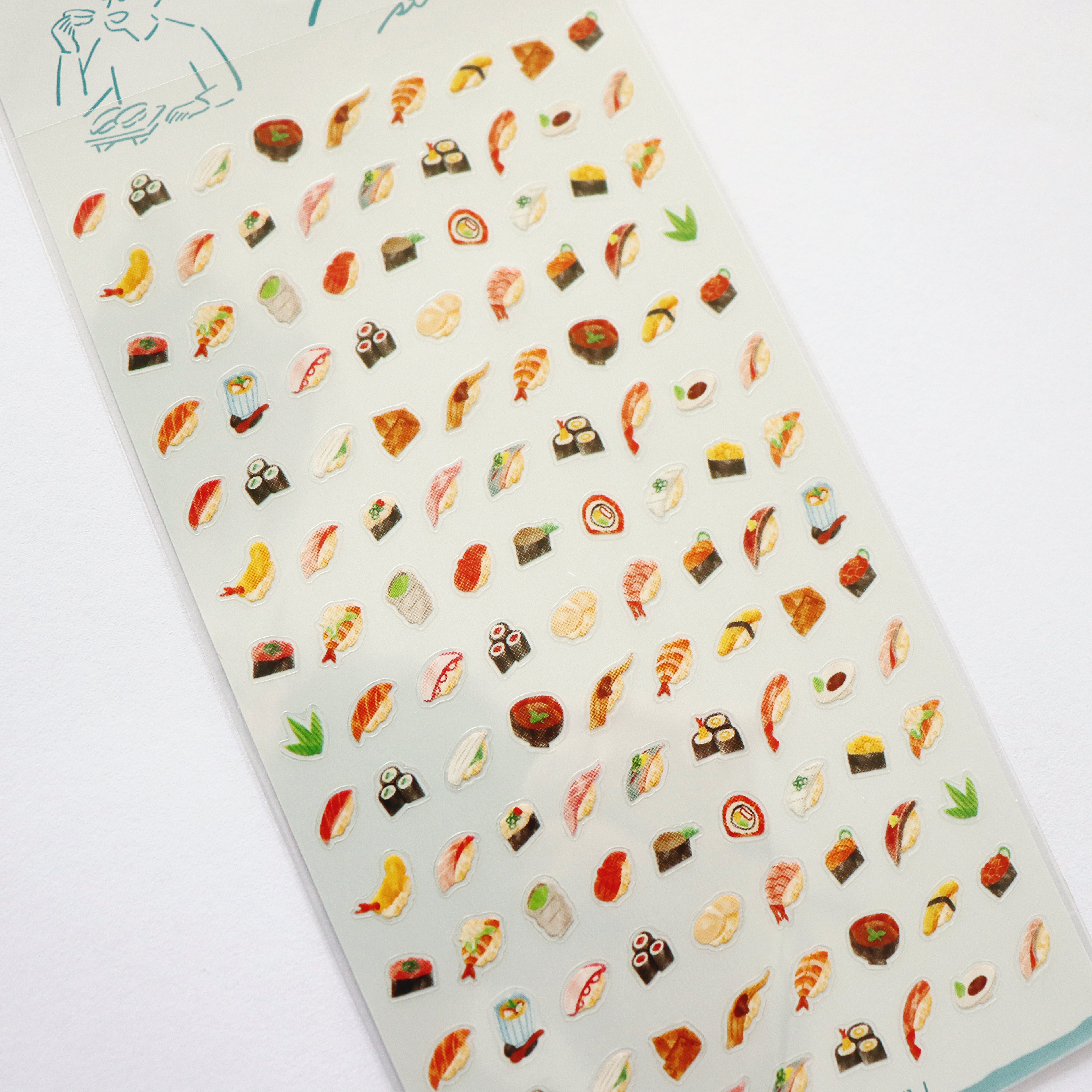 【Mind Wave】PukuPuku Manpuku Stickers - Sushi