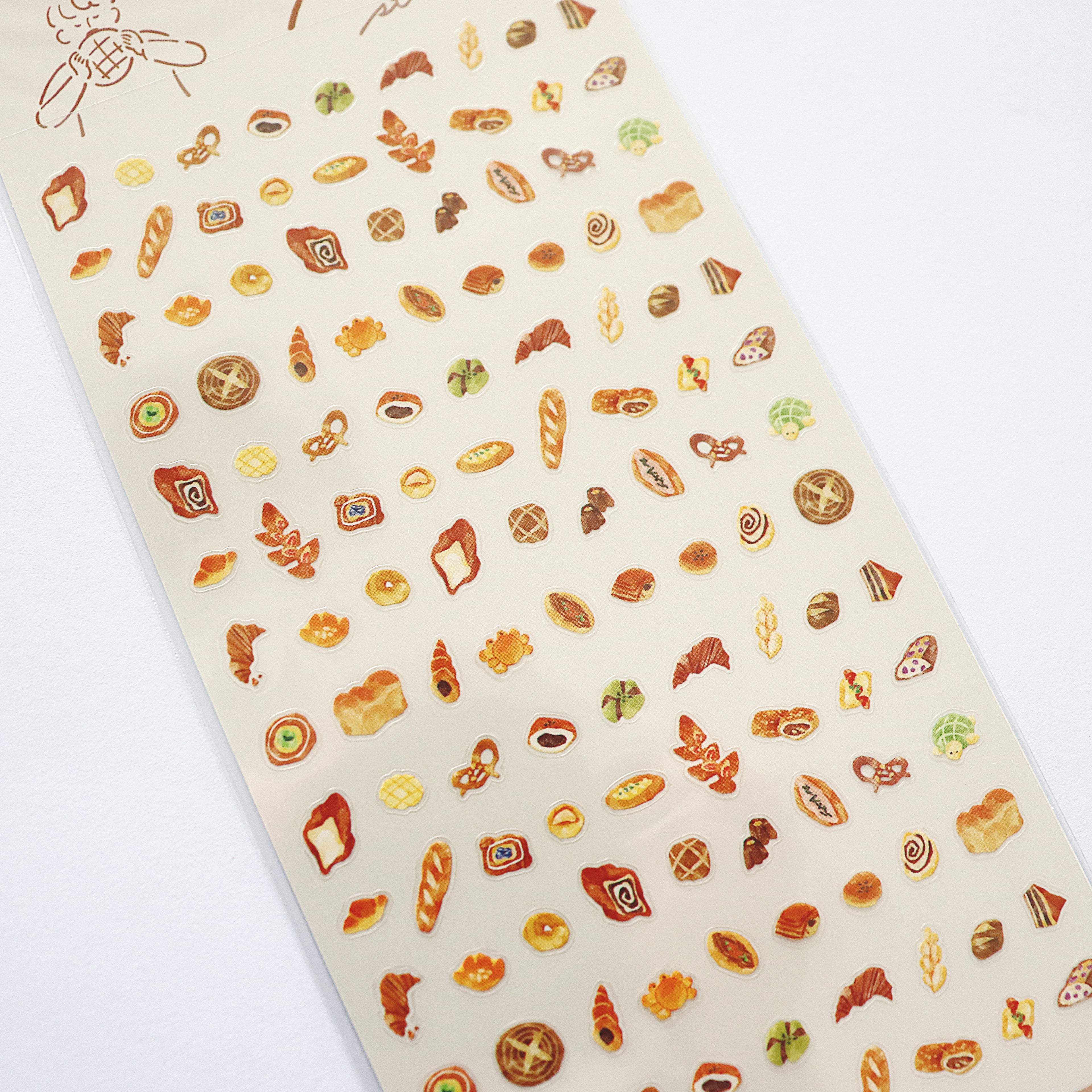 【Mind Wave】PukuPuku Manpuku Stickers - Bread