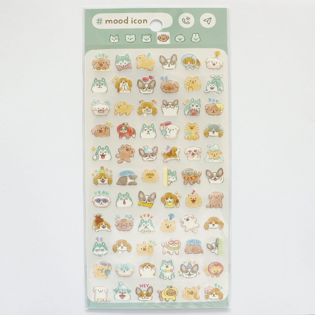【Mind Wave】Mood Icon Stickers - Dog Emoji Expressions
