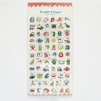 Mind Wave Happy Snappy Sticker - Pink Bunny