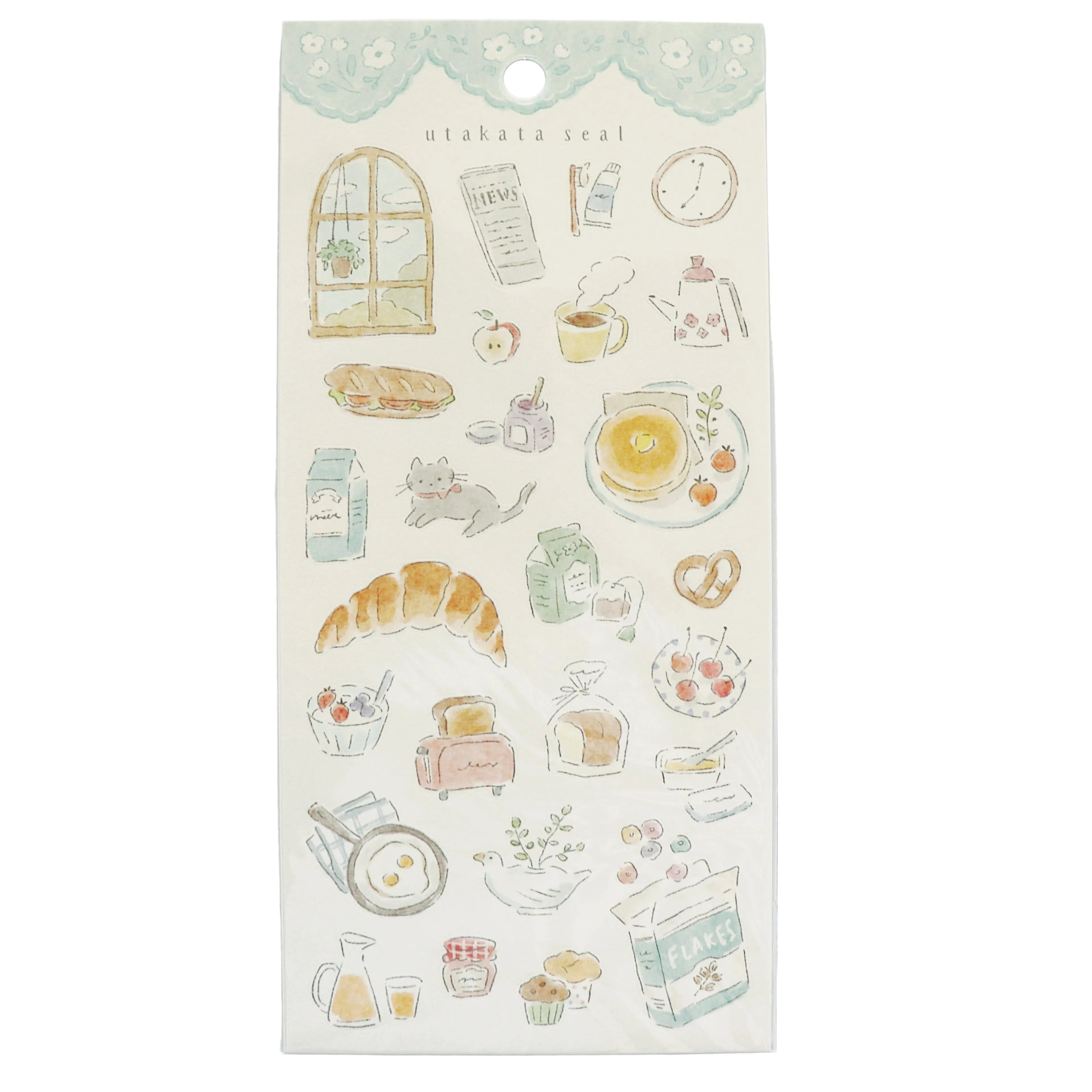 【Mind Wave】- Utakata Seal Stickers (Morning)