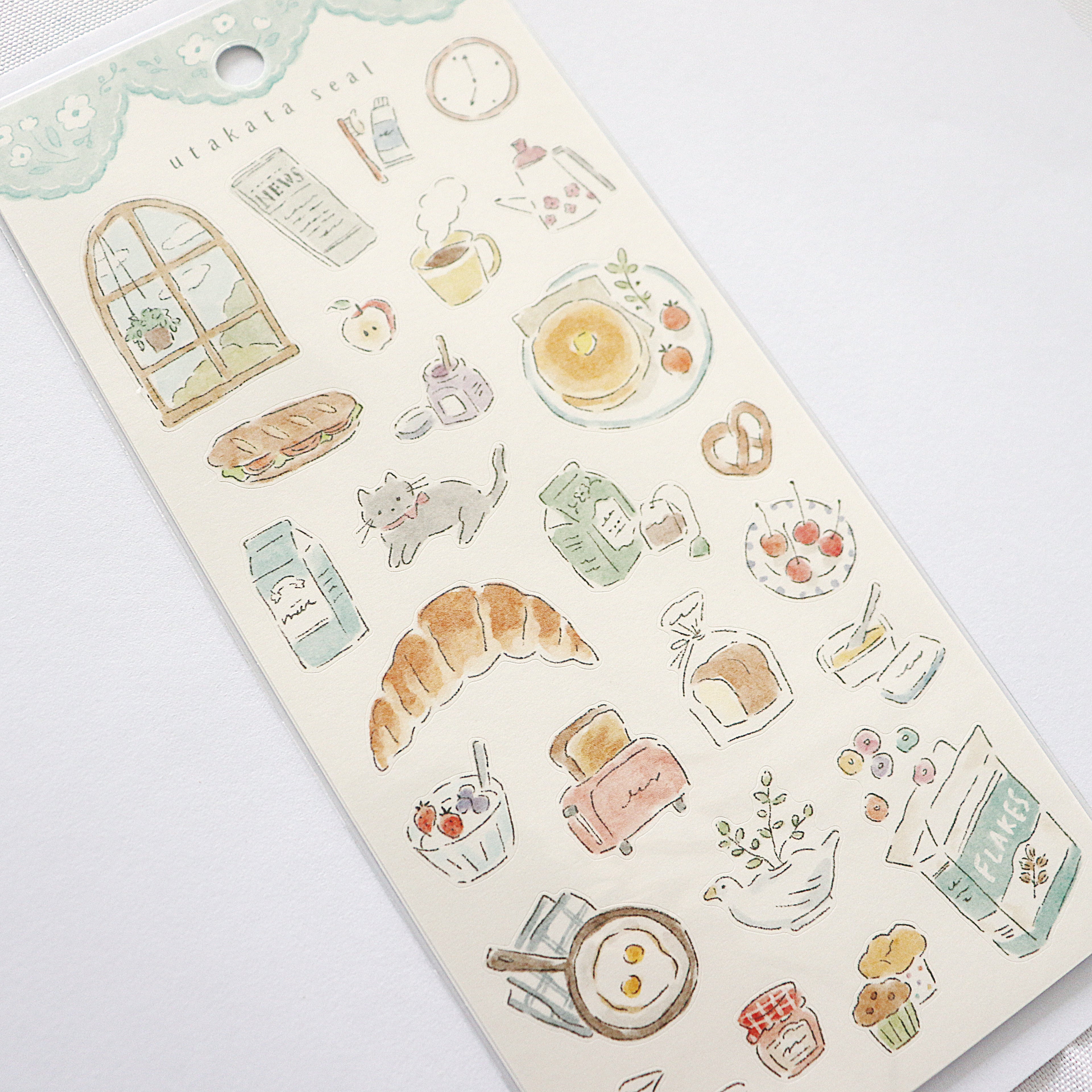 【Mind Wave】- Utakata Seal Stickers (Morning)