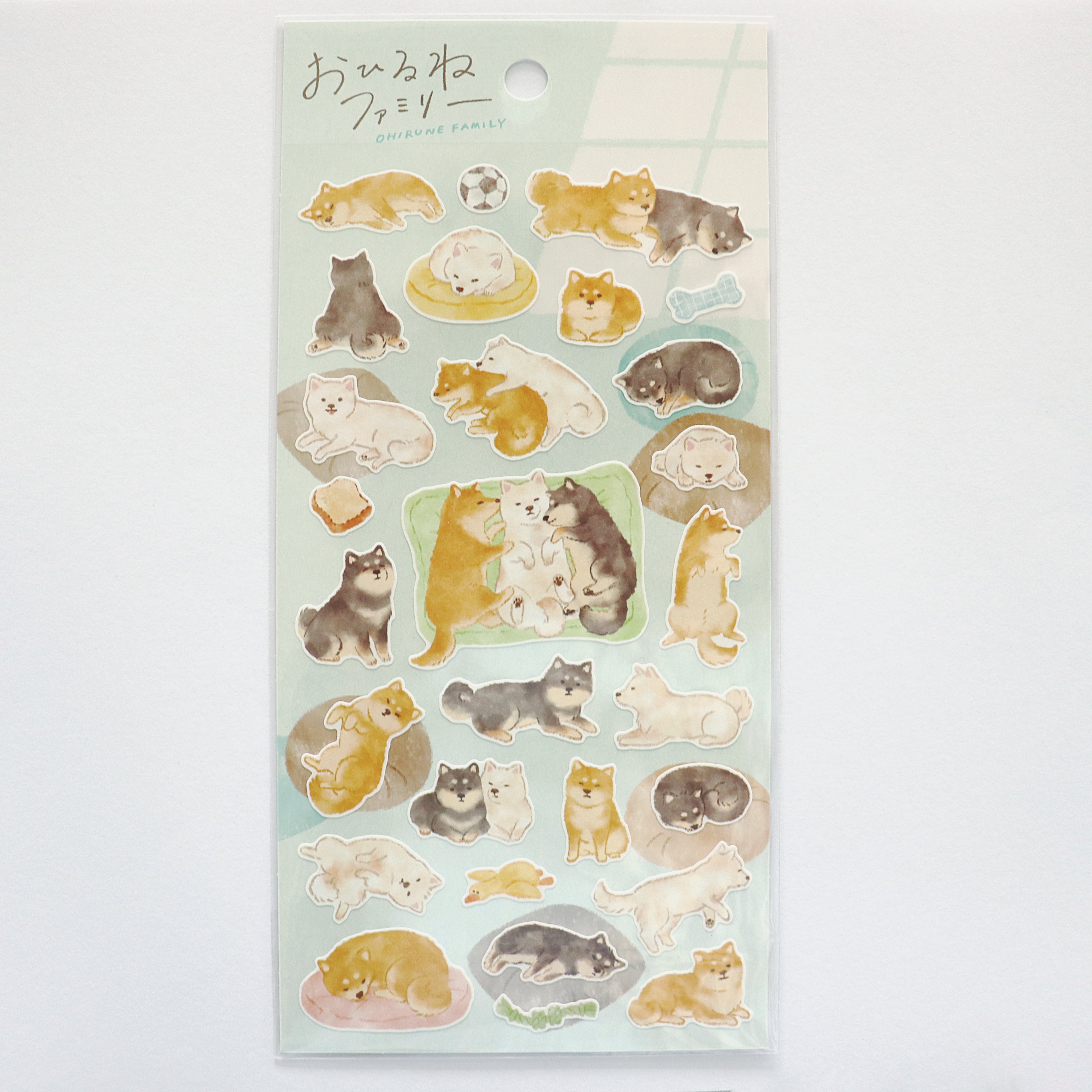 Mind Wave Ohirune Family Sticker - Blue Dog