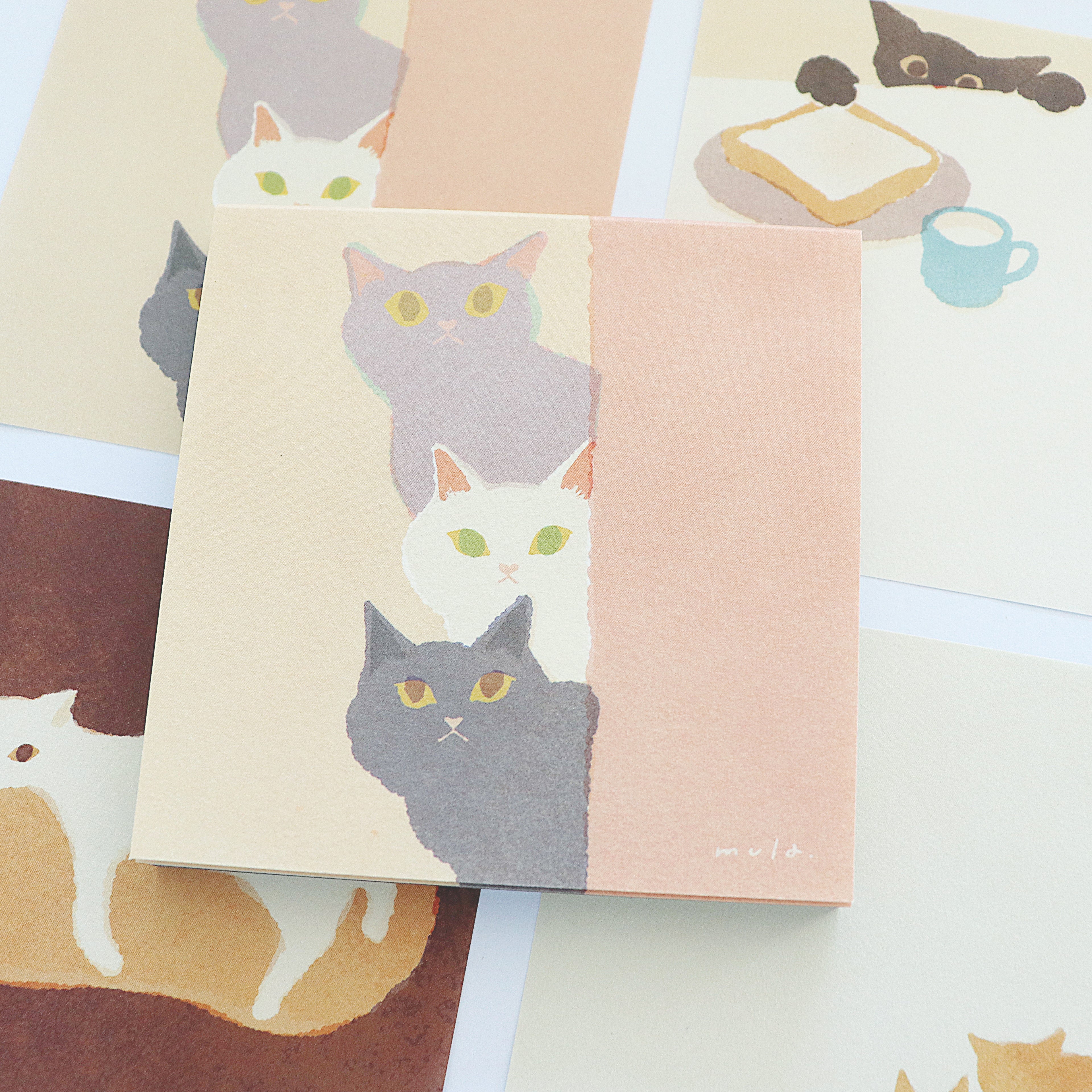 【Mula】Memo Pad - Neko (100 Sheets)