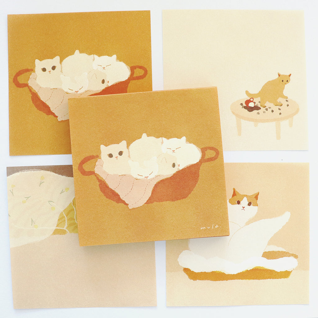 【Mula】Memo Pad - Neko (100 Sheets)