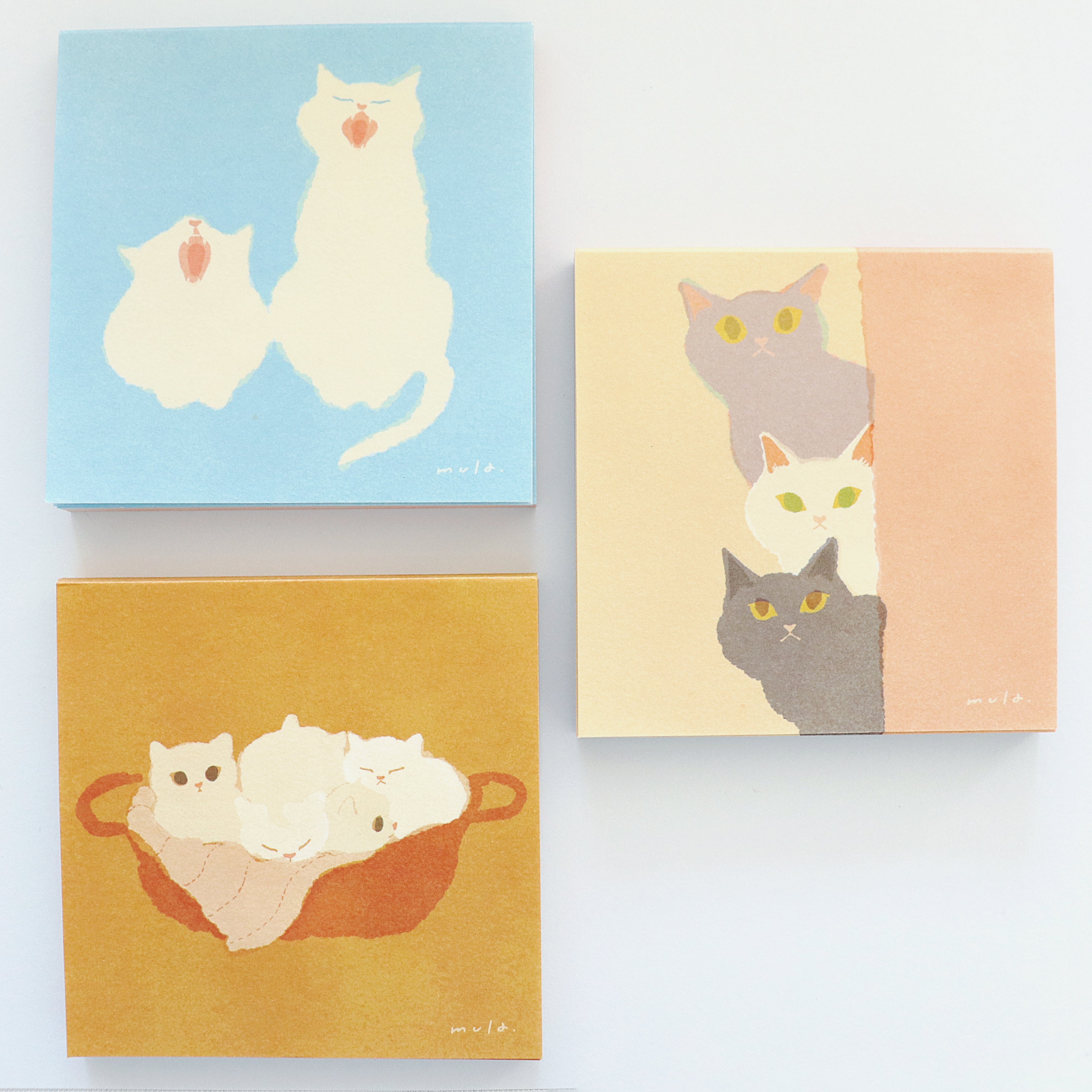 【Mula】Memo Pad - Neko (100 Sheets)