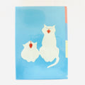 【Mula】Clear File Folder - A4 Meow (3 Pockets)