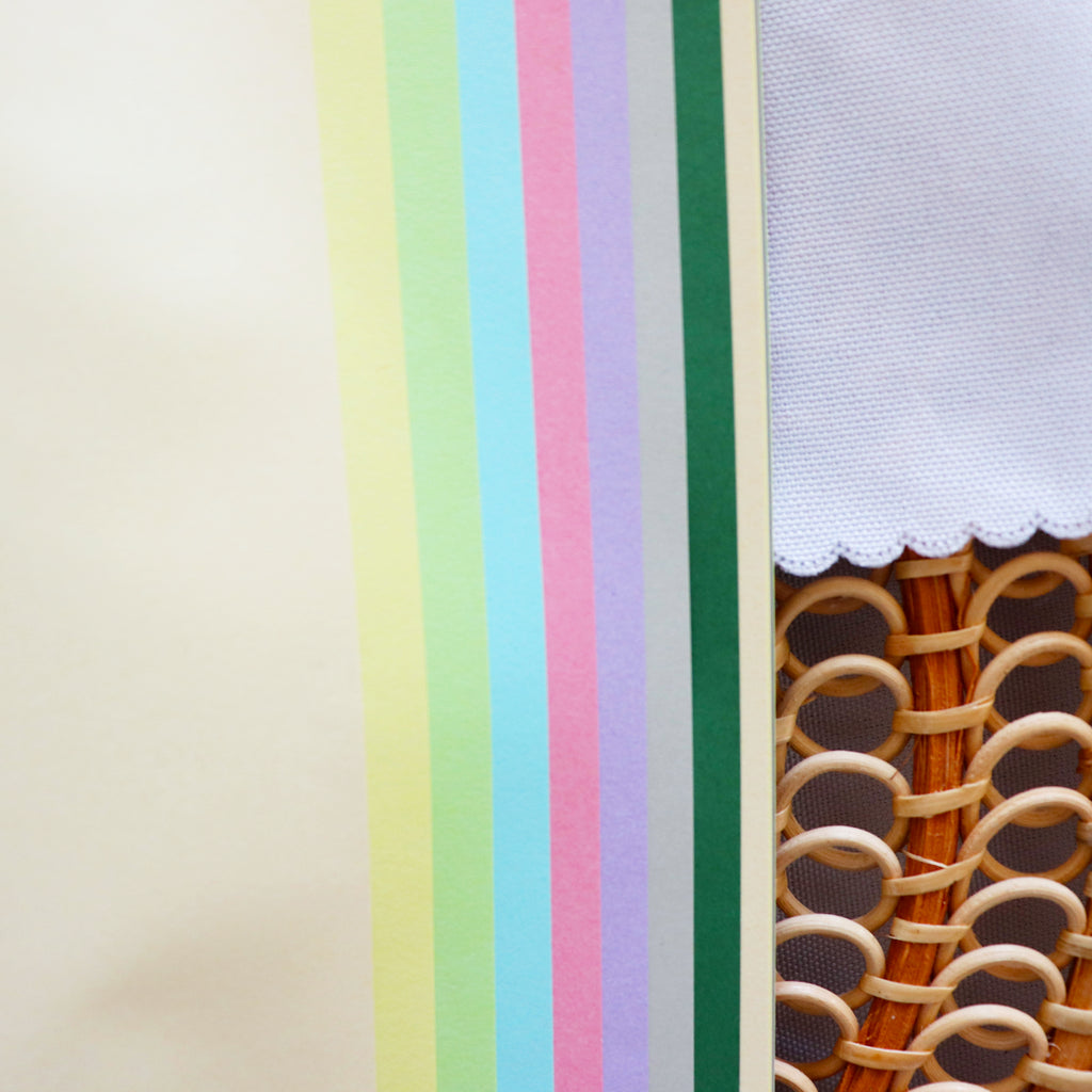 【Wanle Studio】Notebook - Colorful Ditsy Floral (11×21cm)