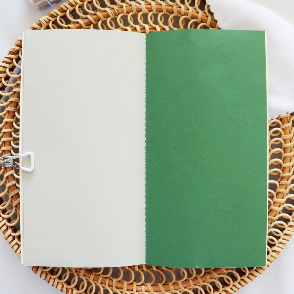 【Wanle Studio】Notebook - Colorful Ditsy Floral (11×21cm)