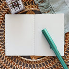 【Wanle Studio】Notebook - Passport Size - Petite White Floral (8.8×12.5cm)