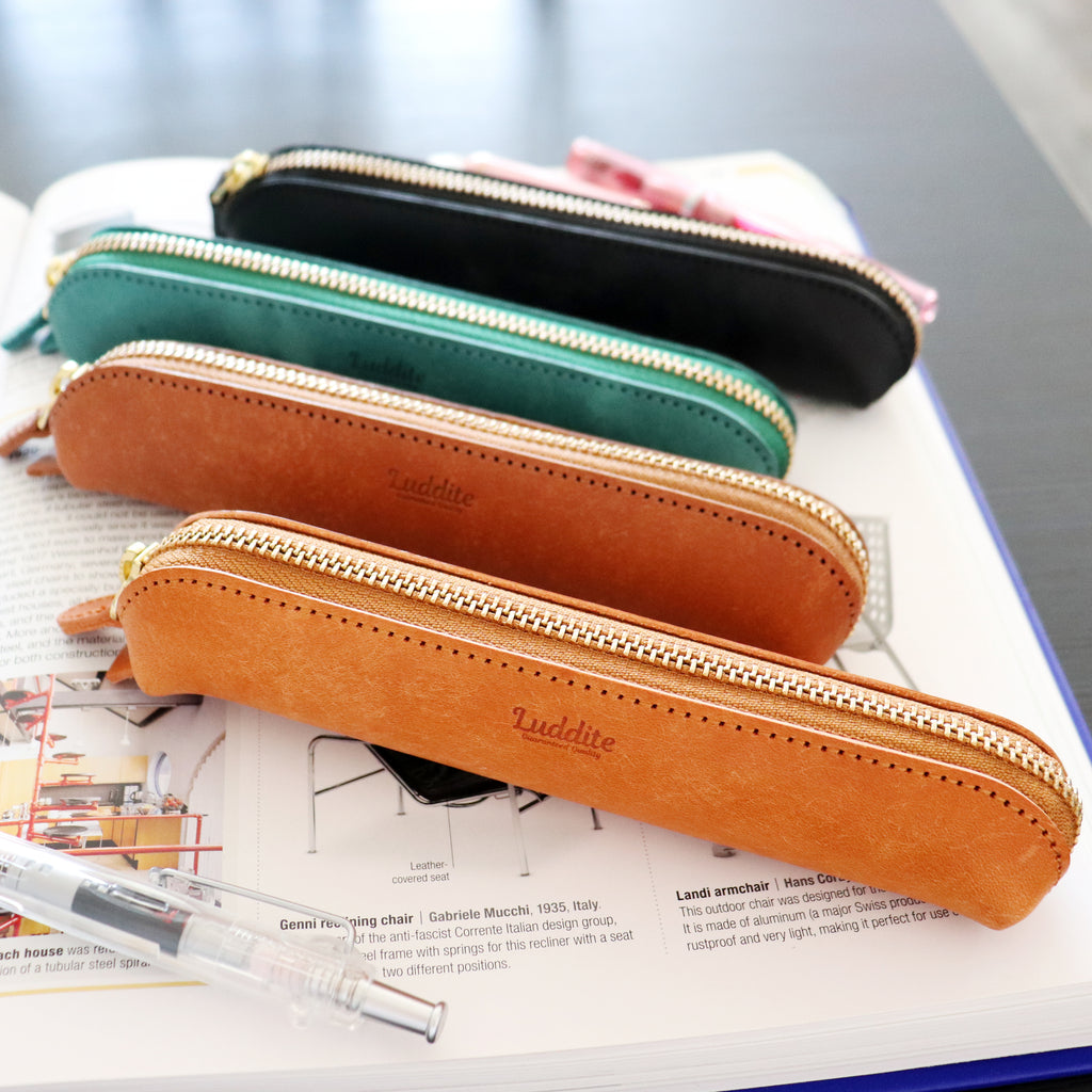 【Luddite】Leather Arch Pen Case- Maya- Small