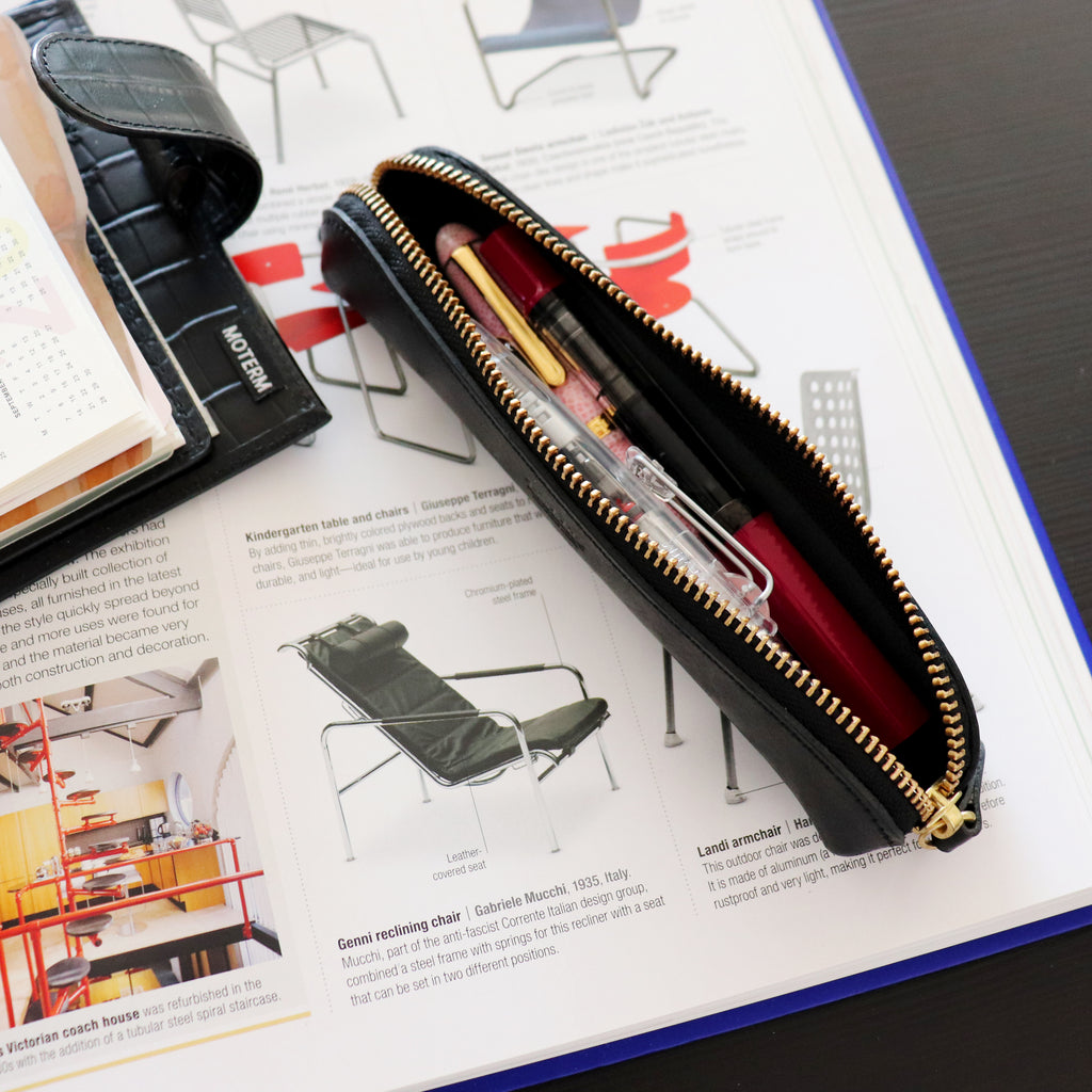 【Luddite】Leather Arch Pen Case- Maya- Small