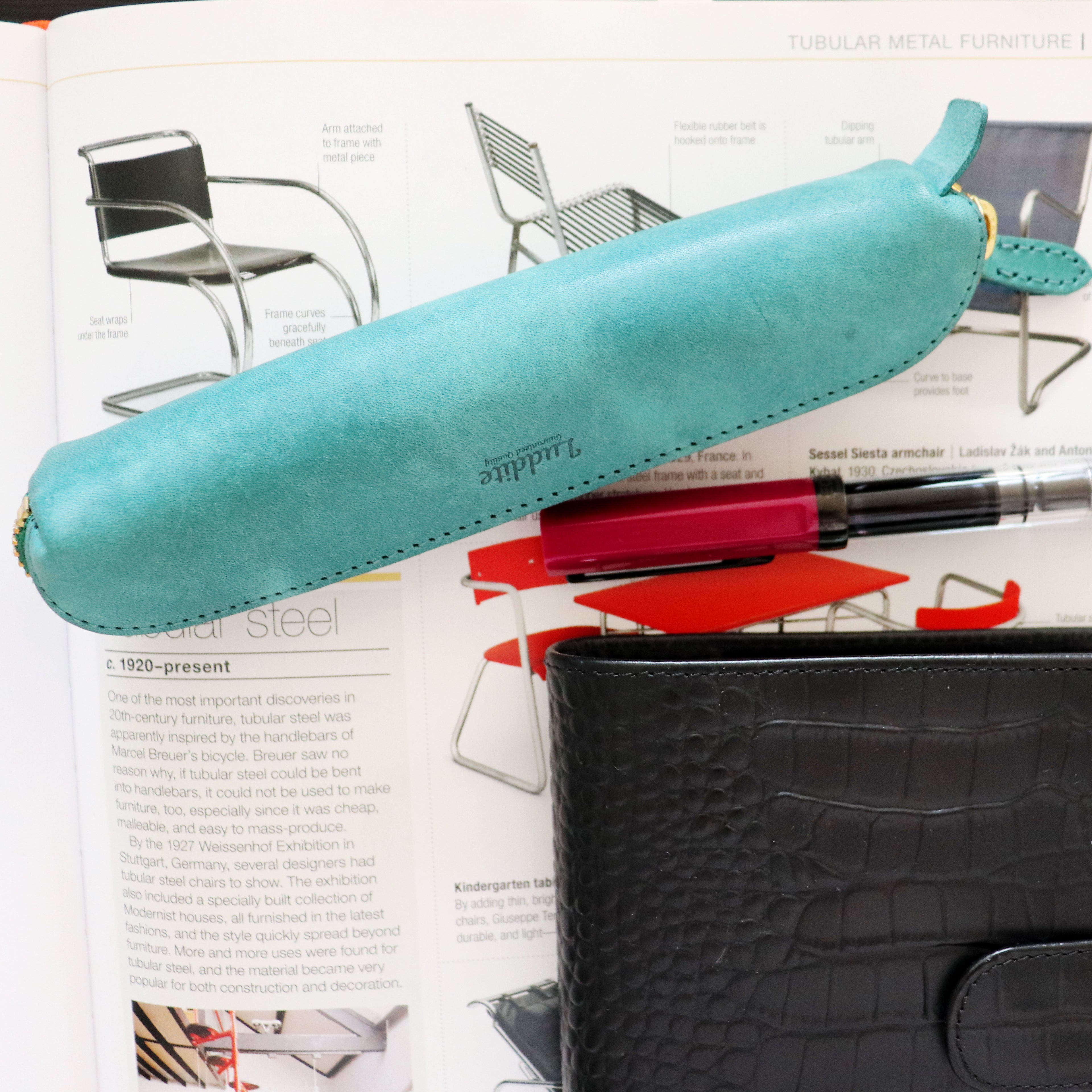 【Luddite】Leather Arch Pen Case- Maya- Small