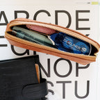 【Luddite】Leather Arch Pen Case - Maya (Brown)