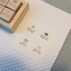 【Partialafra】Wooden Stamp Set - Weather