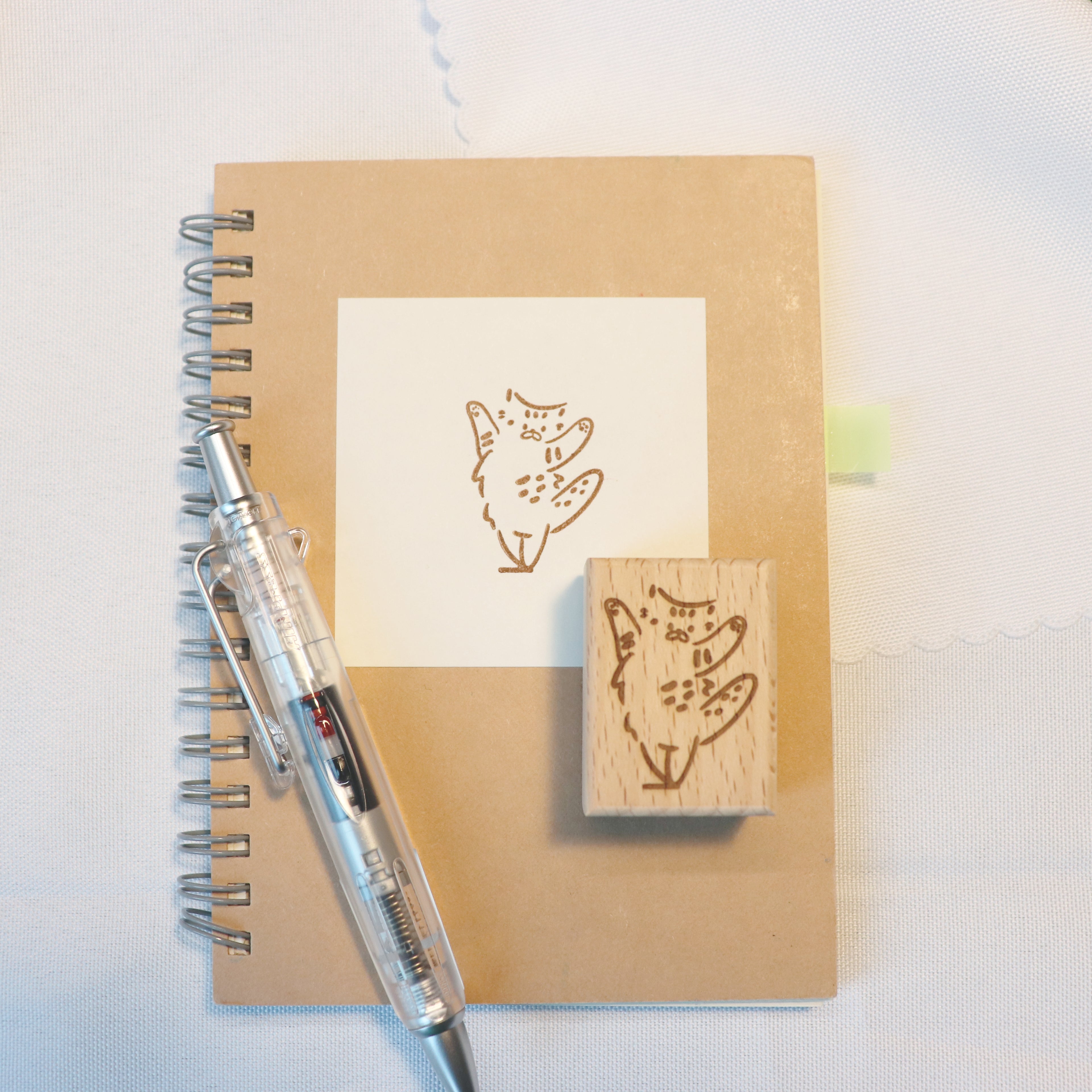 【Sanen】Wooden Stamp - Look at the Fish I Caught — It's THIS Big!