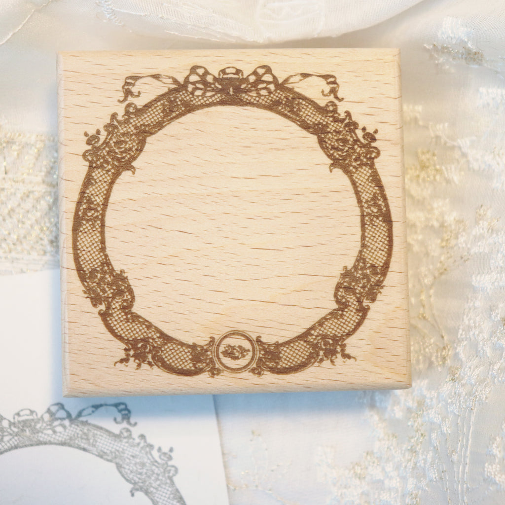 【Bunny Craft House】Wooden Stamp - Laced Frame