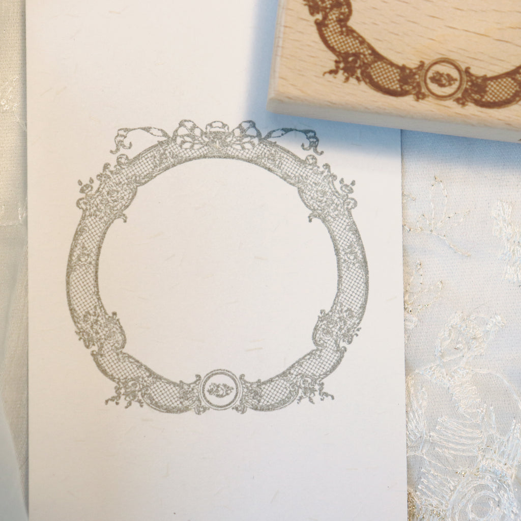 【Bunny Craft House】Wooden Stamp - Laced Frame