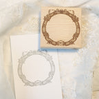 【Bunny Craft House】Wooden Stamp - Laced Frame