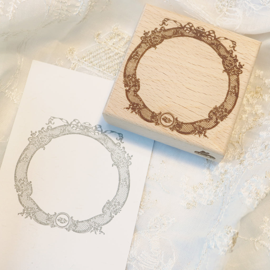 【Bunny Craft House】Wooden Stamp - Laced Frame
