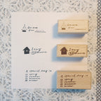 【Partialafra】Wooden Stamp - "Memo" Series